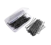 budiniao 1 ensemble épingles à cheveux Style Simple Portable 6mm chignon métal Invisible élastique accessoires saint valentin cadeaux pour les femmes, Noir/100 pièces