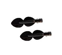 budiniao 2 Pièces Épingles À Cheveux Non-trace Premium Utile Simple Charme Chapeaux Clip Fourniture De Style Classique pour Bébé Femmes Filles Dame, Deux amours noires