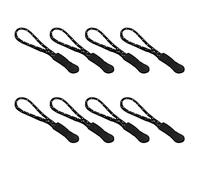 budiniao 8 Pièces Tirette Extracteur Sport Vêtement Léger Corde Tag Fixateur Remplacement Boucle Voyage Valise Sac À, Noir + Noir Blanc