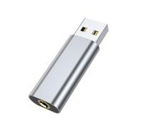 budiniao Adaptateur Audio USB 2 en 1, Carte Son Externe en Aluminium pour Casque et Haut-parleurs, Installation Facile, Portable, Compatible PC et Ordinateur Portable.