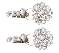 budiniao Boutons de couture en alliage et strass, boutons bec de canard, boucles diamant, solutions décoratives élégantes pour la confection vêtements, accessoires couture, pièces rechange