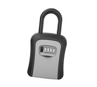 budiniao Coffret de Rangement Mural Premium avec Serrure, Robuste et sécurisé, pour clés et Cartes d'accès. Idéal pour Une Utilisation intérieure extérieure, Gris, 9.9 x 4.5 x 12 cm