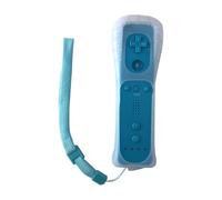 budiniao Contrôleur de Manette de Jeu à Distance sans Fil, Artisanat Exquis, pour Wii Plus, opération Facile, Bouton Souple Vibrant, Ligne Lisse, Bleu