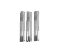 budiniao Couvercle de brûleur BBQ Comfort avec déflecteur de Chaleur, plaques Cuisson universelles réglables, compatibles avec pour Tous Les barbecues, Couleur Argent, 4 pièces, 11.75 Pouces