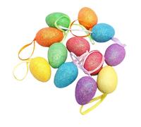 budiniao Décorations de Pâques en mousse, œufs colorés à suspendre, décorations festives pour la maison, cadeaux pour enfants. Joyeuses Pâques ! Ces en forme d'œufs à suspendre sont, StyleB