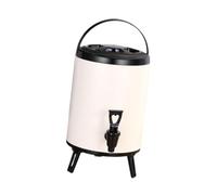 budiniao Distributeur de boissons chaudes et froides, fût isotherme 8 L blanc, idéal pour les écoles maternelles, les bureaux et banquets, 8L blanc, facultatif