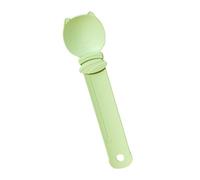 budiniao Distributeur de boulettes de Viande Frites pour Chat, Trou de Suspension de Queue pour Un Rangement Facile, Glisser et Presser complètement sans Laisser de résidus, Vert
