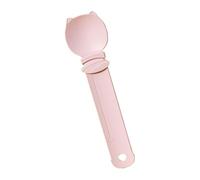 budiniao Distributeur de boulettes de Viande Frites pour Chat, Trou de Suspension de Queue pour Un Rangement Facile, Glisser et Presser complètement sans Laisser de résidus, Rose