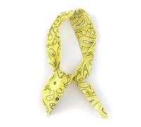 budiniao Exquis Bandes De Cheveux Noeud Papillon Élastique Maquillage Bandeau Style Vintage Floral Bandana Cottagecore Accessoires Bandanas pour Femmes, Jaune