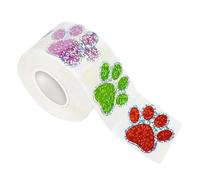 budiniao Fêtes. Ajoutez une touche ludique à tout événement. Autocollants pattes lumineuses pour enveloppes, étiquettes durables Pour aux couleurs vives, emballages cadeaux, cartes de vœux, boîtes,