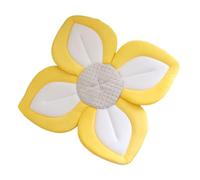 budiniao Fleur de Bain pour bébé Offre Une expérience de Bain sûre et relaxante Tissu de siège de Bain pour bébé Tapis de siège en Maille Coussin de Baignoire, Côté Jaune, 80cm