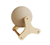 budiniao Griffoir pour Lapin en sisal avec Balle rotative. Idéal pour Les Petits Animaux et Les Jeux d'intérieur. Résistant et Durable, S