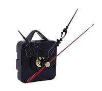 budiniao Kit de Remplacement d'aiguilles d'horloge, Aiguilles métalliques pour mécanismes d'horloge Murale à Monter soi-même, mécanisme de Remplacement à Quartz Mouvement Long