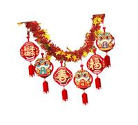 budiniao Ornement de l'année du serpent, belle idée pour les décorations du Nouvel An chinois, ornement de fenêtre, guirlande serpent, pendentif cadeaux