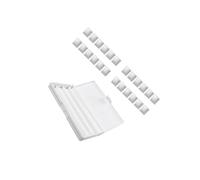 budiniao Palette de Peinture Aquarelle de qualité supérieure : Plateau Facile à Nettoyer, boîte Portable et résistante Grande capacité, hermétique, Blanc, L avec 24 grilles