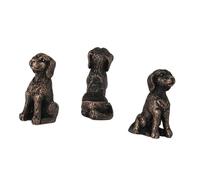 budiniao Pieds de jardinière en résine. Ensemble de pieds élévateurs pour plantes en résine pour animaux. Lot 3 rehausseurs vase décoratifs forme d'animaux, Chien 5.3x3.2x2.5cm