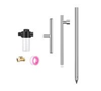 budiniao Pointe d'arrosage pour Racines Profondes, Outil en Acier Inoxydable avec Valve en Laiton, Distribution directe de l'eau vers la Zone racinaire, Accessoire pour système d'irrigation