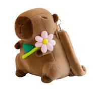 budiniao Sac à bandoulière en Peluche Capybara pour Enfants, garçons et Filles, Sac à en Peluche, Polyester, poupée pour Enfants, Type+4 30cm