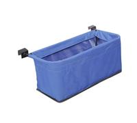 budiniao Sac arrière de Chariot Pliable fiable, Accessoire Polyvalent pour Chariots pliants, activités de Plein air, Poche arrière Portable en Tissu Oxford pour Chariot Courses, Bleu, 40x18x20cm
