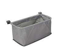 budiniao Sac arrière de Chariot Pliable fiable, Accessoire Polyvalent pour Chariots pliants, activités de Plein air, Poche arrière Portable en Tissu Oxford pour Chariot Courses, Gris, 40x18x20cm