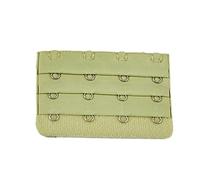 budiniao Sangle d'extension Extensions de soutien-gorge Boucle 4 crochets Crochets de soutien-gorge Respirant Remplacement pratique 3 rangées pour sous-vêtements, vert herbe clair