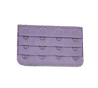 budiniao Sangle d'extension Extensions de soutien-gorge Boucle 4 crochets Crochets de soutien-gorge Respirant Remplacement pratique 3 rangées pour sous-vêtements, violet