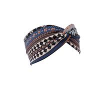 budiniao Twist Knot Bandeau Multicolore Style Ethnique Croix Bandeaux Accessoires De Coiffure Bandeau pour Femmes Filles, Marine
