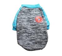 budiniao Vêtements Chemise Hiver Plus Chaud Gilet Pull Costumes Peluche Raglan Pull beauté pour Chiens Chihuahua Chiot Bouledogue, Grise, M