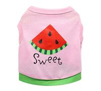 budiniao Vêtements d'été Gilets Lettre Loisirs Sweats à Capuche imprimés Costumes de Mode vêtements Veste beauté Chiens Chihuahua Bouledogue, Rose Vert, M