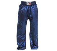 BUDOFIGHT Pantalon de Full-Contact Bleu en Satin 180 cm
