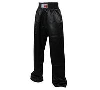BUDOFIGHT Pantalon de Full-Contact en Satin Noir 150 cm
