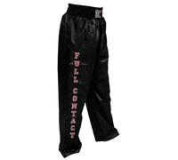 BUDOFIGHT Pantalon de Full-Contact Noir avec Broderie 180 cm
