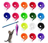 Budstfee Toi Jouet Caterpillar, 16pcs vers Un Jouet Doux Couleur Invisible Twisdy Caterpillar Toy 16 Couleurs Jouet Chat pour Enfants
