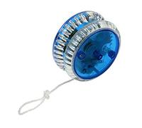 Budstfee Yoyo Professionnel, 1,57x2,36 Pouces en Plastique Trick yoyo, LED Light Up Cartoon Reactive Yoyo, Portable Trick Yoyo pour Enfants Adults (Bleu)