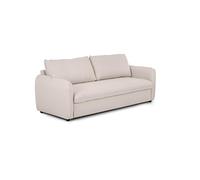 BUDWING Chloé Canapé-lit 4 Places - Chaise Longue - Système EasyBed, Revêtement en Polyester - Style Scandinave - Ouverture Rapide et Facile - 225x140x91 cm - Beige