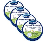 Bübchen Crème de protection des plaies pour bébé - Crème cicatrisante et cicatrisante pour la peau délicate de bébé - Avec oxyde de zinc, camomille et panthénol - Quantité : 4 x 150 ml