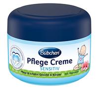 Bübchen Crème pour Le Corps et Le Visage Sensible pour la Peau délicate de bébé à l'huile d'amande 4 x 75 ML