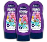 Bübchen Lot de 3 shampooings, gel douche et après-shampoing 3 en 1 pour enfant - Magie de la mer - 3 x 230 ml