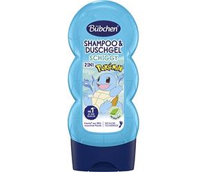 Bübchen Pokémon Schiggy Edition Shampooing et Gel Douche pour Enfants, 230 ml