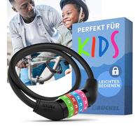 Büchel Antivol vélo enfants I Coloré et sans clé I Antivol à combinaison vélo, accessoires vélo enfants, antivol vélo enfants accessoires vélo enfants