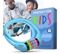 Büchel Antivol vélo enfants I Coloré et sans clé I Antivol à combinaison vélo, accessoires vélo enfants, antivol vélo enfants accessoires vélo enfants