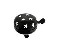 Büchel Ding-Dong Cloche de vélo rétro 80 mm pour vélo hollandais, Mixte, 43775813-1, Noir avec étoiles., Taille Unique