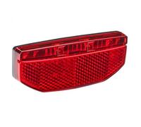 Büchel Feu arrière arrière de Porte-Bagages Edge avec 2 LED pour vélo électrique 6-48 V, Largeur de Montage 50 mm, homologué StVZO, Noir