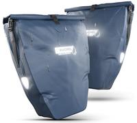 Büchel Lot de 2 sacoches de vélo pour Porte-Bagages de 25,4 l - 100% étanche avec poignée de Transport et bandoulière