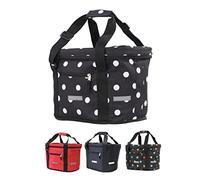 BÜCHEL Panier à Vélo Avant | Sac à Provisions I Pliable I Panier à Vélo Avant avec Fixation Express pour Une Pose et Un Retrait Rapides. I Panier à Vélo Avant