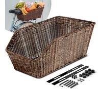 Büchel Panier de Rangement pour vélo en rotin synthétique Marron Taille Unique