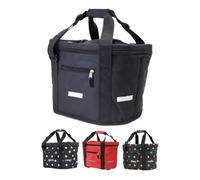 BÜCHEL Panier à Vélo Avant | Sac à Provisions I Pliable I Panier à Vélo Avant avec Fixation Express pour Une Pose et Un Retrait Rapides. I Panier à Vélo Avant