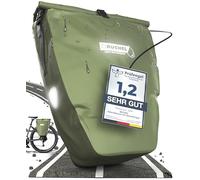 Büchel Sacoche de vélo pour Porte-Bagages I 25.4 L - 100% étanche I avec poignée et bandoulière I Sacoche de vélo pour Porte-Bagages, Sacoche de Porte arrière