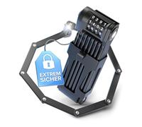 Büchel Sekura Cadenas code Velo 100 cm - cadenas velo, moto, E-Bike, scooter, poussette, remorque - Protection antivol sûre avec support - anti vol velo en acier trempé - cadenas a code