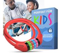 Büchel Antivol vélo enfants I Coloré et sans clé I Antivol à combinaison vélo, accessoires vélo enfants, antivol vélo enfants accessoires vélo enfants